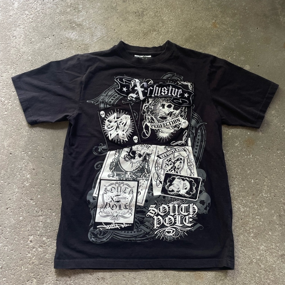 Vintage Authentic South Pole X-clusive Embroidered Y2K Graphic Streetwear Tee
